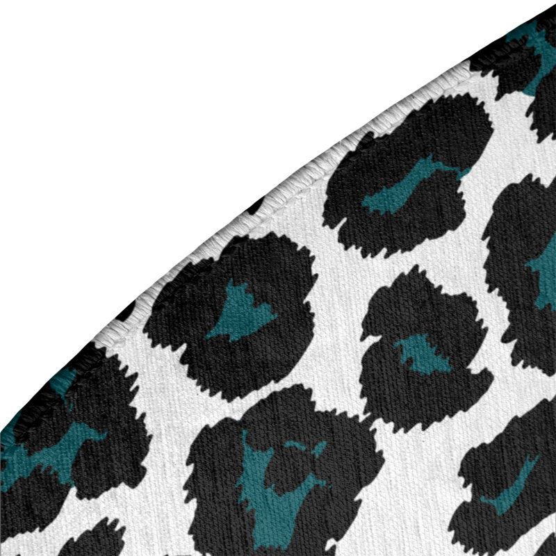 Animal Print Indoor Rug, Round 5'