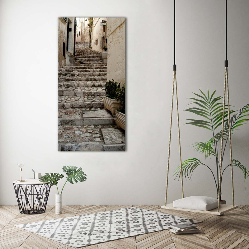 A Charming Street - Wrapped Canvas Print