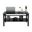 Table basse à plateau relevable en verre
