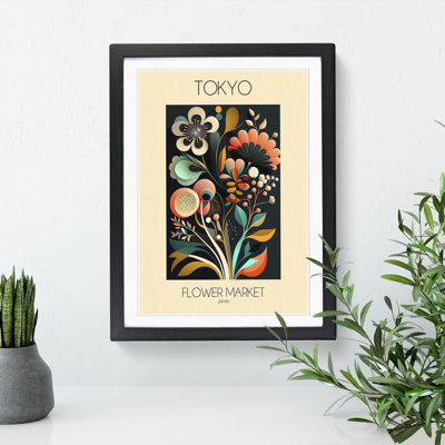 Tokyo Flower Market Exhibition 12 1 Piece Single Picture Frame Wall Art
