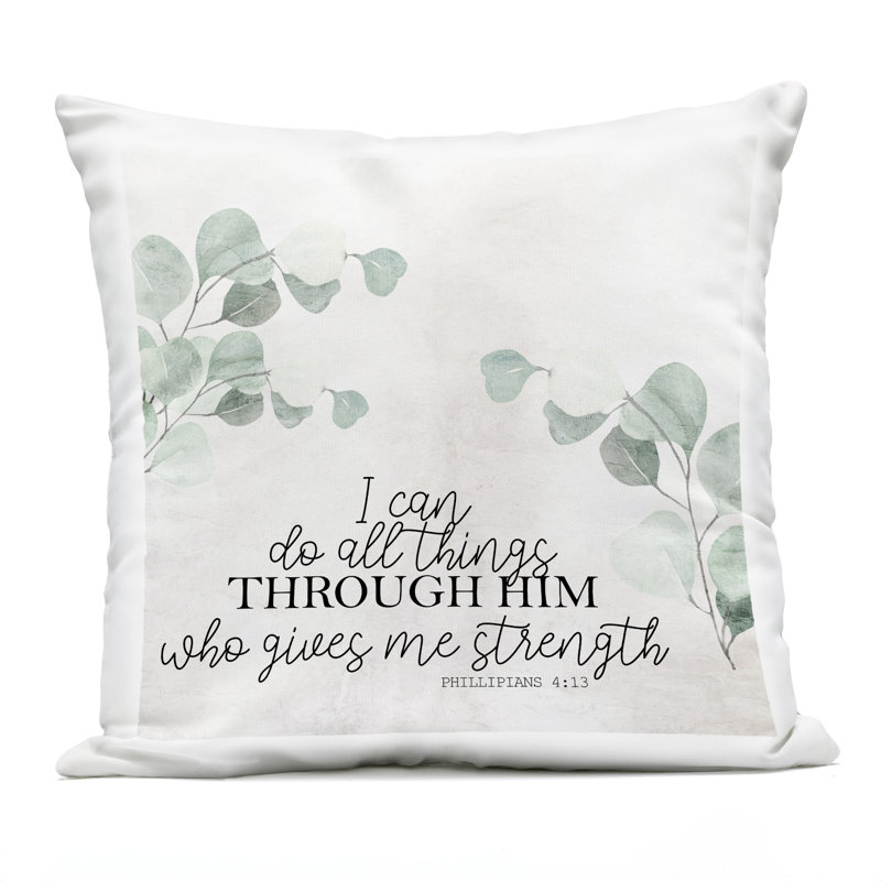 Coussin d'extérieur imprimé All Proverb par All Allen
