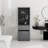 Tall Bathroom Cabinet With Laundry Basket, Adjustable Shelves-114234427