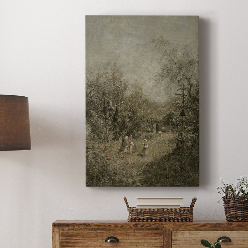Paysage rétro CLxxv - galerie Cavas enveloppé, H 48 po x l 32 po