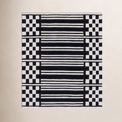Hand-Tufted Geometric Wool Rug