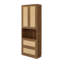 Lit escamotable en bois massif avec tablette de rangement en rotin-1878280204-1878280206