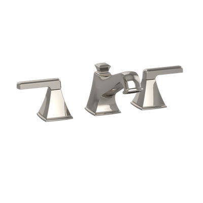 Robinet de lavabo de salle de bain espacé 1,5 GPM à deux poignées TOTO® Connelly®, nickel poli