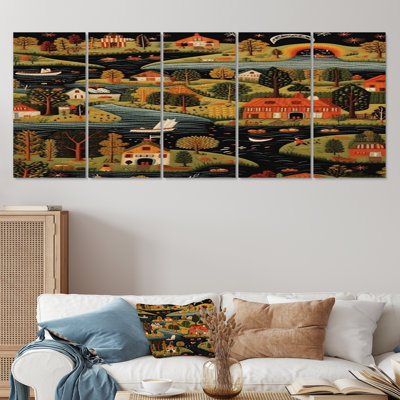 Meryem - River Wall Art 5 Piece