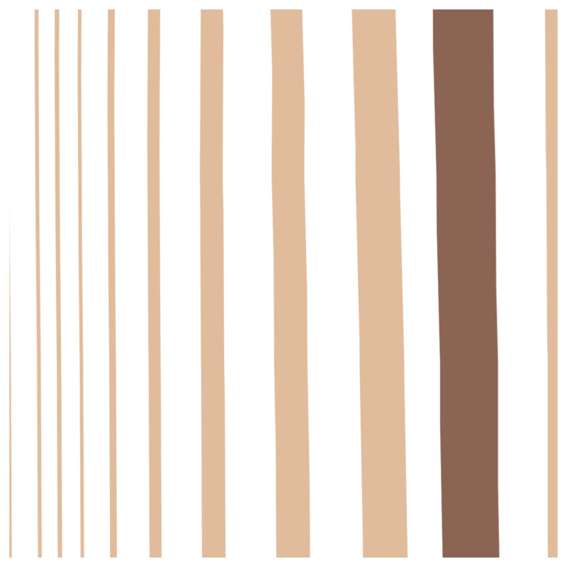 Beige Brown Striped Double Sided Throw Pillows, 14 x 14 inches