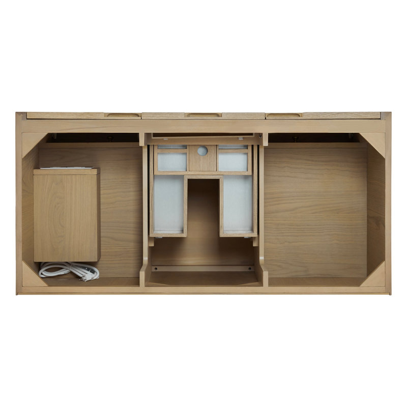 Solene 48'' W Single Vanity, White Zeus Quartz, Widespread