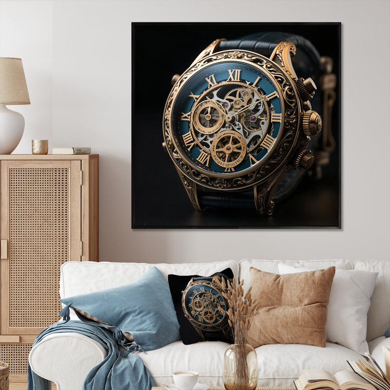 Luxury Luxury Diamond Dusk V sur impression sur toile, H 30 po x l 30 po x P 1 po, Cadre flottant noir