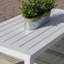 Lilah White Aluminum Coffee Table