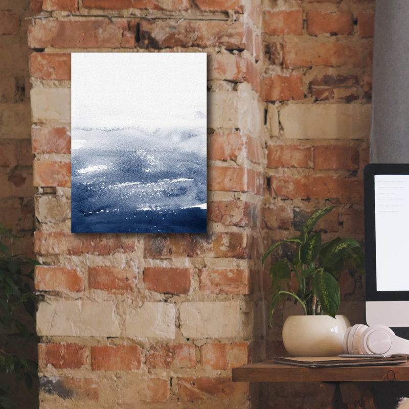 «The Deep Blue» par Brandon Wong, art mural sur toile, H 16 po x l 12 po x P 0,75 po