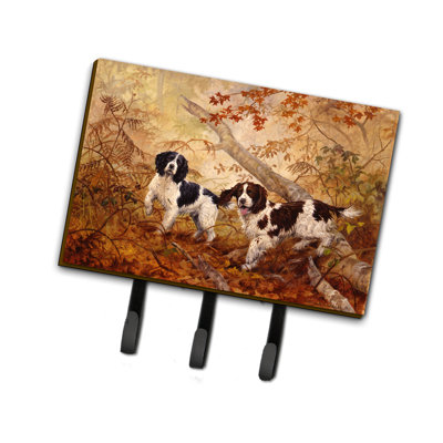 Organisateur mural avec crochets pour clés Springer Spaniels par Elizabeth Halstead