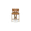 Tabouret de comptoir Julia en cuir brun