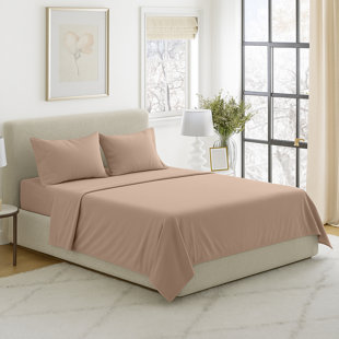 Ensemble de draps 3 pièces en microfibre brossée - Literie avec draps-housse infroissables et résistants aux taches