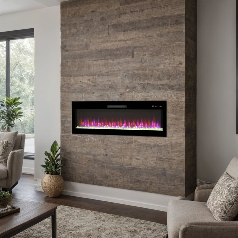 Chaufferette électrique intelligente encastrée dans le mur et murale Smart de 50 po compatible WiFi