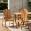 Ensemble de chaises Adirondack d'extérieur en bois d'acacia résistant aux intempéries-654402743