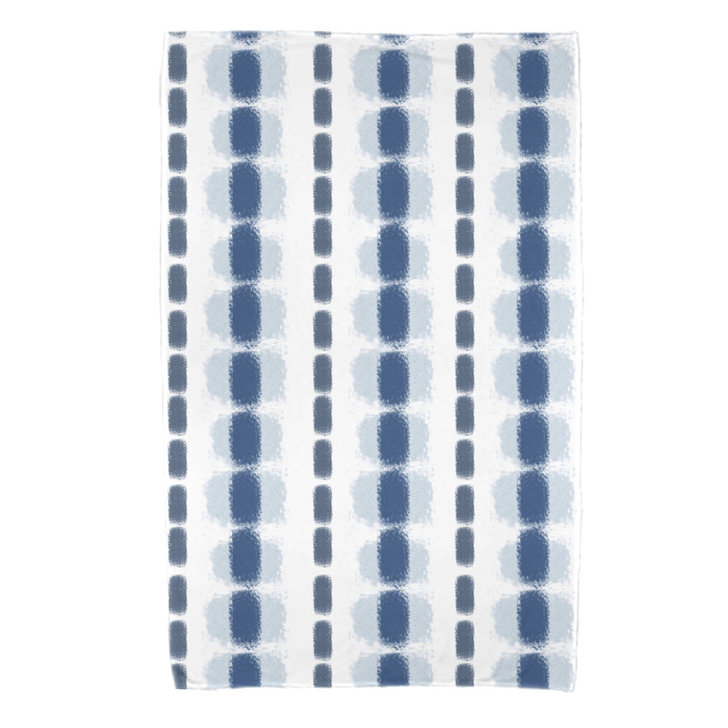 Serviette de plage Normandie, Bleu