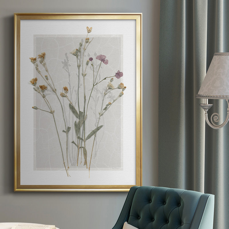 «Field Study», toile encadrée de qualité supérieure «II» prête à être accrochée, Or, H 42,5 po x l 30,5 po