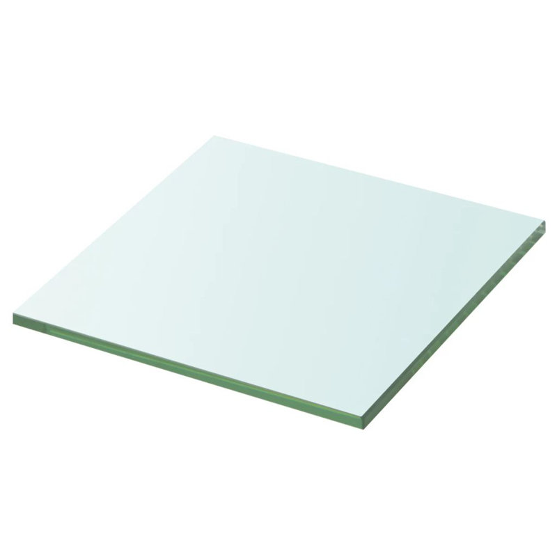 Glass Floating Shelf, 0.8cm H x 30cm W x 30cm D
