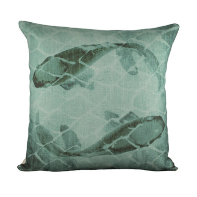 Fish Cotton Throw Pillow
