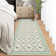 Runner Rug Long Washable Stain Resistant Rug for Hallway Non Slip Low Pile Ultra Soft Floor Mat, Foldable Floral Butterflies Carpet Runner
