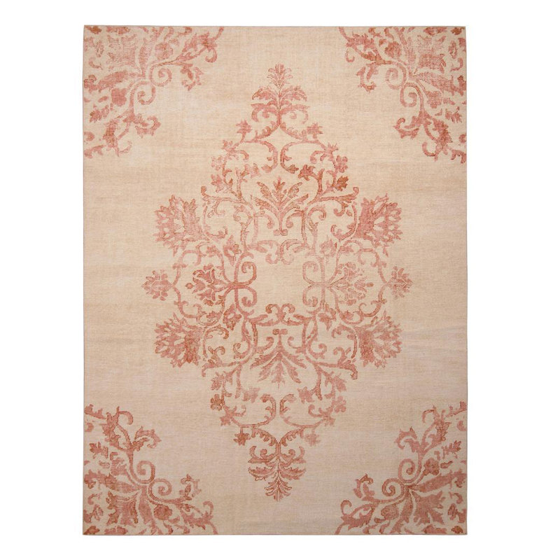 Distressed Homage Hand Knotted Wool Area Rug, Rectangle 8' x 10'