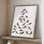 Red Bird Christmas Collection B, reproduction encadrée - bois massif-153825011