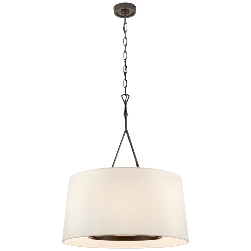 Dauphine 6 - Light Chandelier, Aged Iron