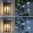 Black 14''H Dusk to Dawn Outdoor Wall Lighting