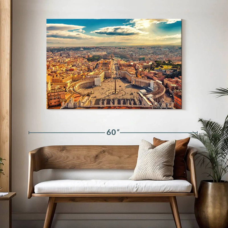 Sirci Sunny St. Peter's Square, H 32 po x l 48 po