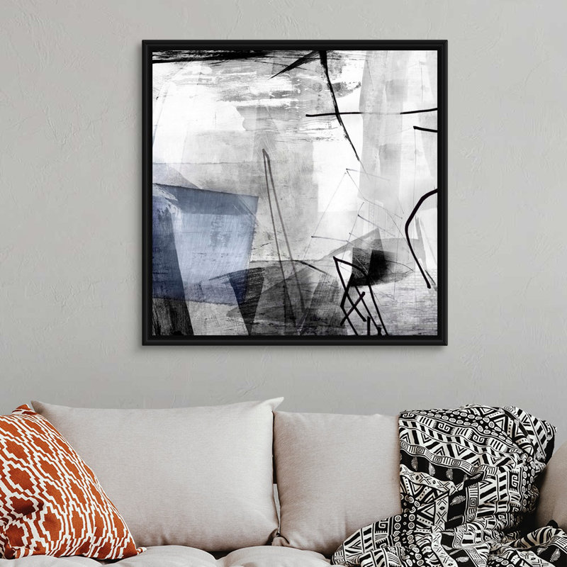 "Oh Wonder I" par PI studio-reproduction d’art sur toile, Toile avec cadre flottant noir, H 38 po x l 38 po x P 1,75 po