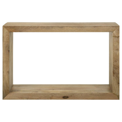 Rectangular Solid Wood Sofa Table Natural