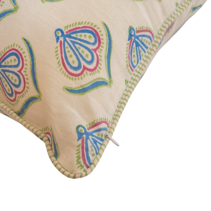 Housse de coussin en lin Morni, 22 po x 22 po