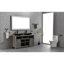 Miroir de salle de bain 96 x 36 pouces à DEL avec cadre en aluminium, miroir de meuble-lavabo mural, anti-buée, mémoire, 3 couleurs, réglable en continu-635941025-635941028