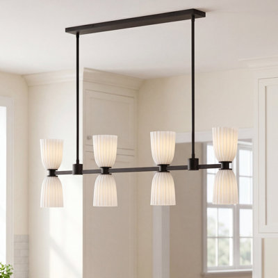 30" Contemporary LED Cylinder Vanity Light in Black