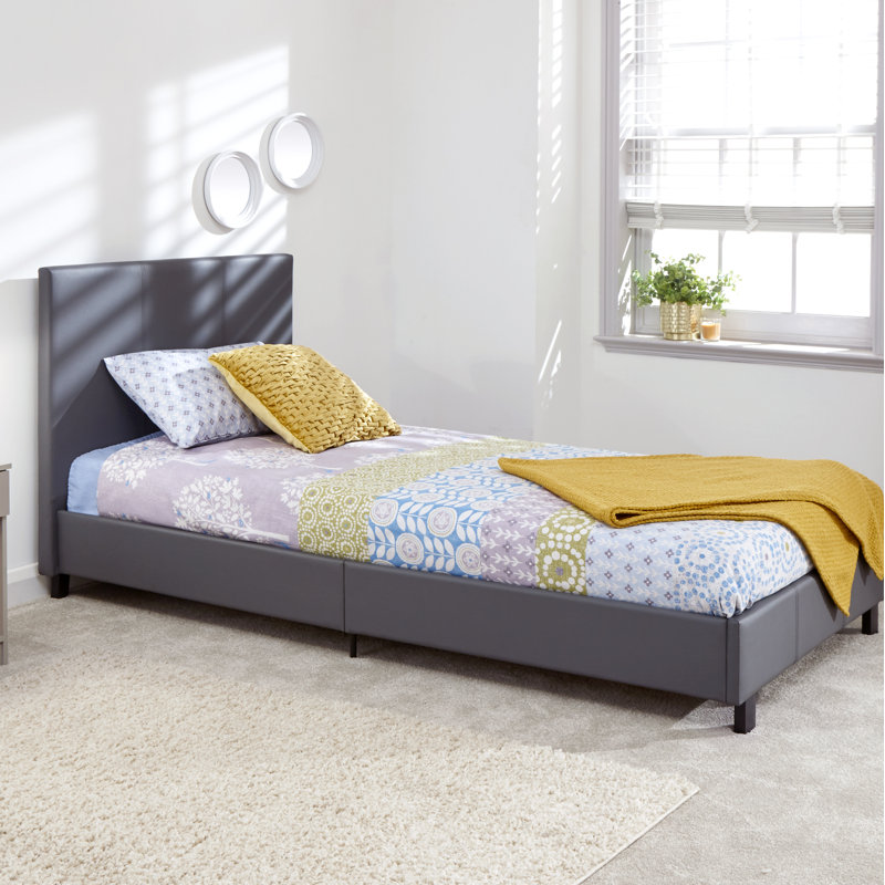 Morgana Upholstered Bed, Single (3'), Grey