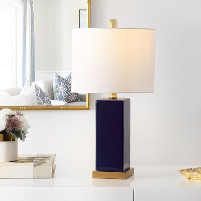 Lampe de table bleu marine 23 po Adline