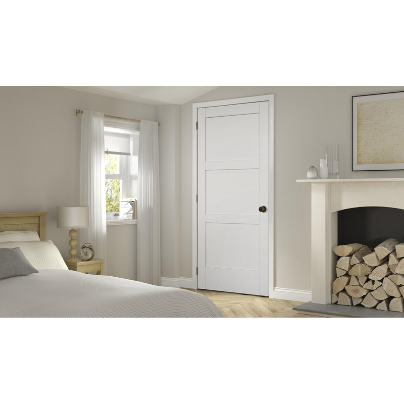 Porte intérieure pré-suspendue 3 panneaux MODA, 30 po x 80 po, À droite