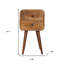 Table de chevet carrée 22 po