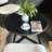 Round Coffee Table With Strong Metal Frame-536205271