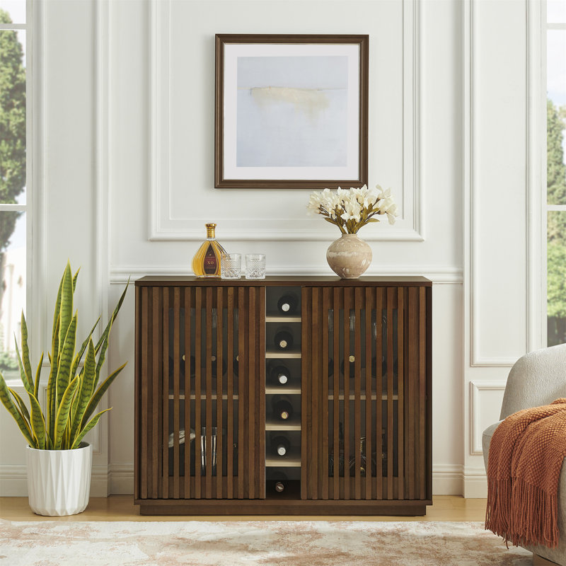 Armoire à boissons Mid-Century, Noyer