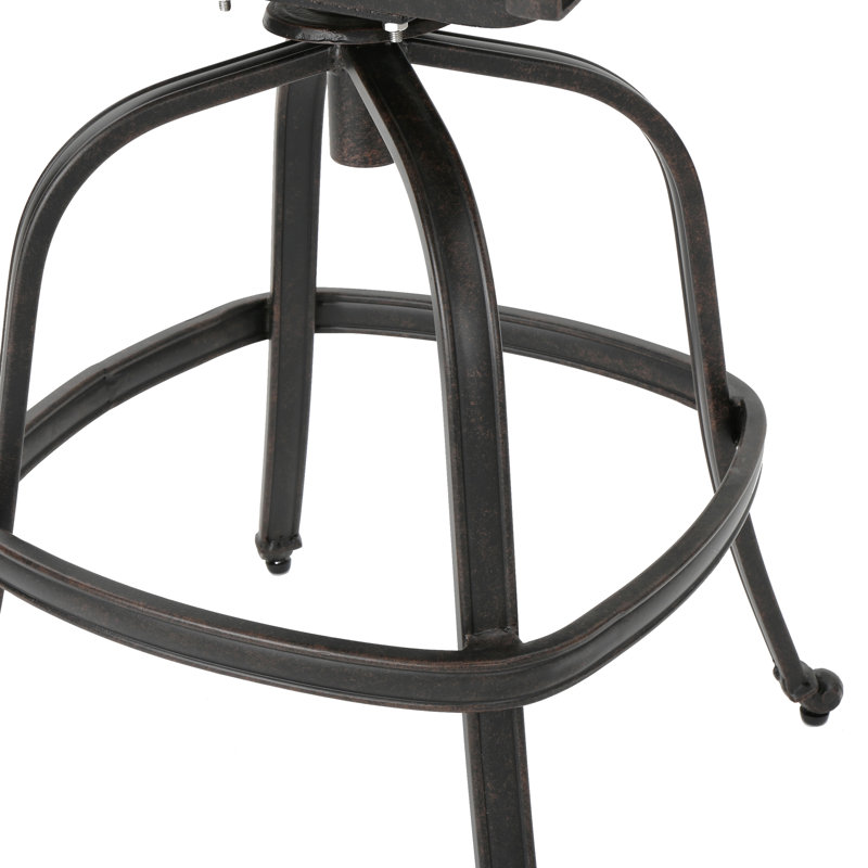 Tabouret de bar pivotant en aluminium moulé