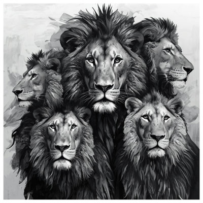 Groupe de housses de couette Lions