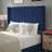 Upholstered Platform Bed with Vertical Stitched Wingback Headboard, Slatted Mattress Foundation-72413571-72413567