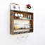 3 Piece Walnut Solid Wood Accent Shelf