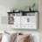 Wall-Mounted Storage with Farmhouse Style for Bathroom, Kitchen, Laundry & Entryway