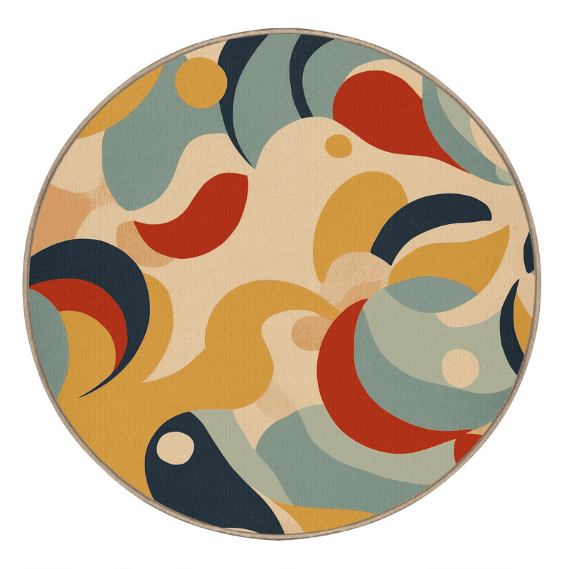 Vintage Swing Rug, Round 3'