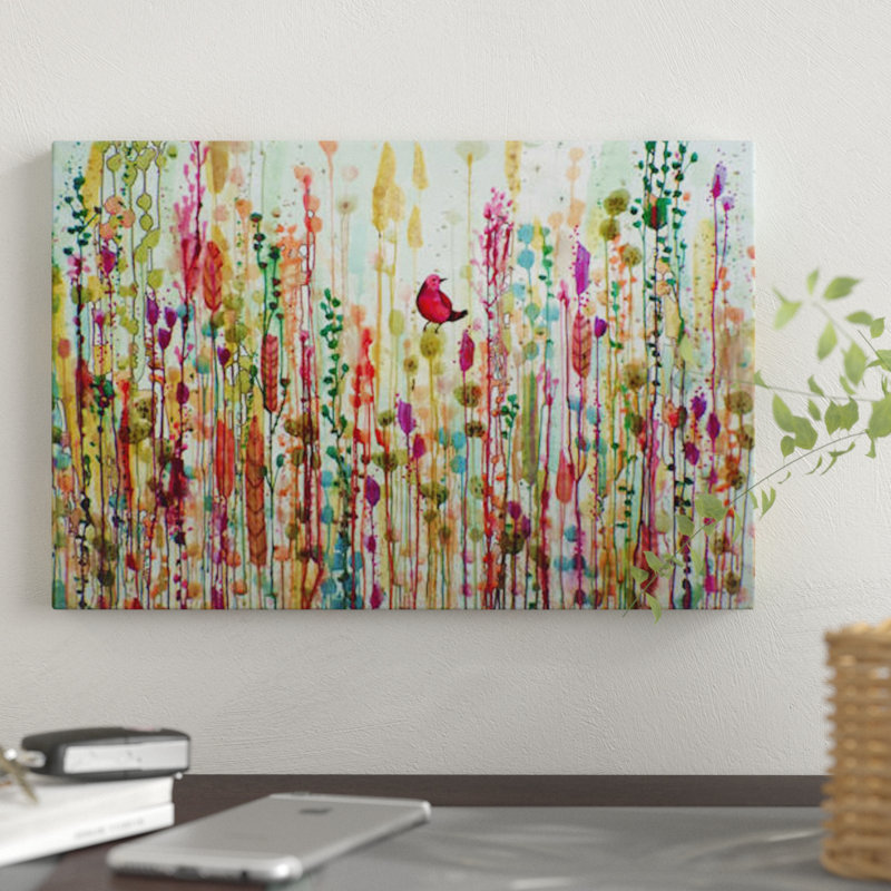 «Esperanto» par Sylvie Demers, reproduction sur toile, H 26 po x l 40 po x P 1,5 po, Toile tendue