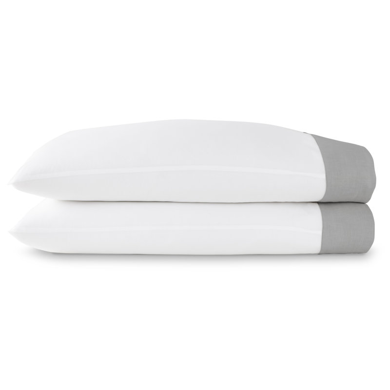 Mandalay Cuff 200 Thread Count 100% Cotton Pillowcase, Standard, Blush